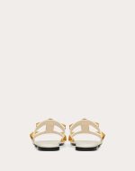 FLAT ROMAN STUD CALFSKIN SLIDE SANDAL - Image 5